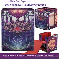 TCG Deck Box OPCG Trading Card magic Commander with Display Window Can Hold 120+Single sleeved Card Magnetic PU leather box Gift