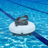 Cordless Pool Vacuum Cleaner Automatic Pool Robot Cleaner IPX8 Swimming Pool Cleaning Machine 5000mAh Electric Rechargeable Robotic for Above-Ground and In-Ground Pools