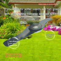 12.8-Inch S-Shaped Brush Cutter Blade, Mounting Hole 1 Inch/2.54 Cm, Easy to Install, Double-Sided Use, More Efficient Work, Hardened for Durability, Lightweight Design for Less Effort, Suitable for