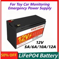 12.8V 32700 5/6/10/12Ah LiFePO4 Rechargeable Battery for Emergency Power Supply for Toy Car Monitoring Emergency Power Supply