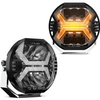 Emark Car LED Work Light Bar 12v Amber DRL Driving Light Spotlight for Car Truck 4x4 Off Road ATV Auxiliary Light for Motorcycle