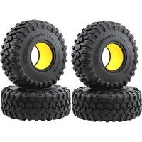 RC 2.2inch Mud Crawler Tires OD 130mm w/Foam Compatible with Axial SCX10 90047 D90 D110 Tamiya CC01 Traxxas TRX4 Gen8