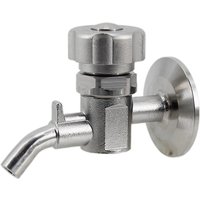 1.5"TC Sample Valve 304 Stainless Steel Sanitary Clamp Brewing Sample Valve Homebrew Conical Fermenter