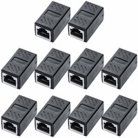1-20 pcs RJ45 Ethernet Coupler Female to Female Connector For Cat8/Cat7/Cat6/Cat5e Cable Extender Adapter For PC/Router/PS5/Xbox
