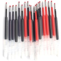 Genkky 10Pcs G2 Refill Plastic Gel Pen Refills Length 9.9cm Writing Point 0.5mm Ink Colors Red Black Blue Ink Pens For School