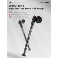 AliExpress West Biking WEST BIKING Bicycle Pump 300PSI/400PSI High Pressure With Gauge Bike Front Fork Pump Schrader Valve Inflator Bike Accessories