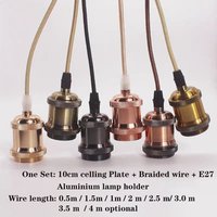 Vintage Edison Pendant Lighting Base E27 Retro Lighting Screw Socket Lamp Holder Industrial Indoor Decor Fixing Lamp Stand