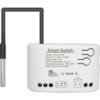 Intelligent eWelink Switch With Temperature Humidity Sensor ,Smart 10A 2000W RF433 Thermostat TH16 Monitoring Alexa Compatible