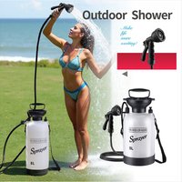 Manual Camping Shower 6L 5L Portable Shower Pump with 3m Hose Multi-functional for Pet Bath Car Wash Outdoor Travel