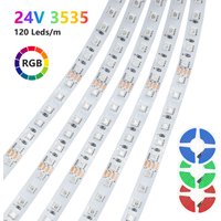 DC12V 24V LED Strip Light SMD3535 RGB LED Light 8MM 120Leds/m Flexible Ribbon Tape IP20 5M 10M Bedroom Home Decor Stripe