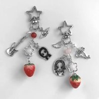 Nana Strawberry Y2K Beaded Key Women's Fashion Jewelry