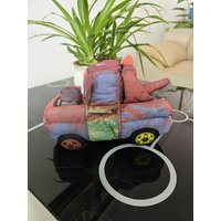 Disney Cars3 Movie 25cm Lightning McQueen Container Tow Mater Plush Toy Soft Stuffed Animal Doll Gifts For Children