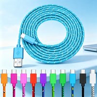USB Quick Charging Line 0.5m/1m/2m/3m USB to Type C Fast Charge Data Cord USB Type C Nylon Braided Data Cable For iPhone Xiaomi