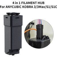 For ANYCUBIC KOBRA 3/3 Max/S1/S1C 4 COLORS FILAMENT HUB - 3D Printer Parts 4 in1 Hub