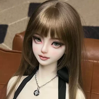 2026 New Head SD BJD Doll 1/3 xiaozhu amy Beautiful Girl Makeup High Quality Resin Toy Gift - Head Only