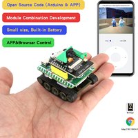 Mini Esp32 RC Tank Model Tractor Crawler Balance Car Mount Truck Robot Chassis for ESP32 Robot Car APP/Cramer Control Tank