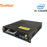 TexHoo OPS Mini PC Computer Intel Core i5 12450H Processor Windows 11 DDR4 SSD For Conference Teaching Screen Built-in Host 42mm