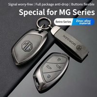 For Roewe RX5 I6 I5 RX3 MG ZS EV MG6 EZS HS EHS MARVEL X MARVEL R Electric 2021 Leather Zinc Alloy Car Remote Key Cover Case
