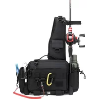multifunction waist bag fishing rod bag tactical backpack crossbody bag fishing rod holder fishing tackle bag rod bag