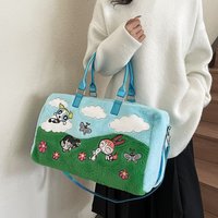 The Powerpuff Girls Handbag Clutch Anime Fashion Large Capacity Y2k Girl Shoulder Bag Cute Cartoon Crossbody Women Tote Bag Gift
