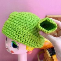 Cap Men Hat Winter Hats for Women Men Balaclava Monster Shrek Wool Hat Creative Funny Knitted Hat Pure Hand