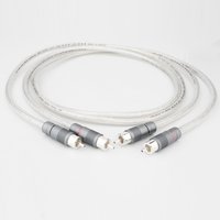 Pair 18AWG Solid PSS Pure Silver rca cable 4N Pure Sliver RCA Audio Interconnect Cable Core RCA Male to 2 RCA male Audio stereo