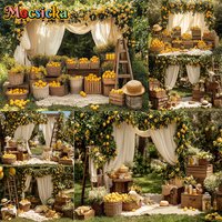 Mocsicka Summer Photography Backdrop Sweet Lemonade Shop Decoration Lady Pregnant Women Portrait Backgrounds For Photographs