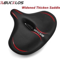 BUCKLOS Ergonomic Bicycle Saddle Shock-absorption Mountain Bike Seat Cushion Thicken Widen E-Bike Saddle Travel Bicycle Seat