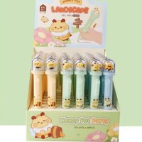 24pcs/lot Creative Bee Capybara Press Gel Pen Cute 0.5mm Neutral Pen School writing Supplies Promotional Gift