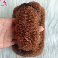 Crochet Human Hair Extensions Natural Color 4C Afro Kinky Curly Bulk 30g/pack 10-18Inch No Weft Brazilian Bulk for Locs Hair