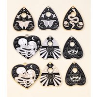 10pcs Steampunk Black Skull Butterfly Snake Evil Eye Pendants for Necklaces Earrings DIY Handmade Jewelry Accessories