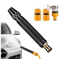 Portable High Pressure Washing Water Gun Car Wash Nozzle Adjustable Nipple Type Direct Spray Home Garden Shower Watering Hose