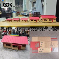 N ho scale model kit building house cottage cabin Sand table Diorama model Railway Layout model 1/35 1/48 1/64 1/72 1/87 1/150