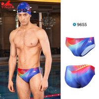 Yingfa Men's Adult Triangle Racing Competition Chlorine Resistant Printed Waterproof Quick-Drying Professional Swimming Pants