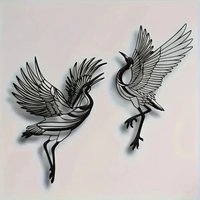 2-Piece Metal Dance Wall Art Modern Home Decor for Living Room