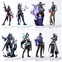 VALORANT character Reyna Jett Iso Chamber Omen Sage Cypher Neon Sova Gekko Clove Raze Killjoy Acrylic stand Figure Toy keychain