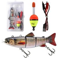 Electric Multi-Joint Fish Lure ABS Plastic Rechargeable Automatic Swimbait Electronic Hard Bait Propeller Fishing Accessories