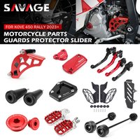 For KOVE 450 Rally 2023+ Motorcycle Frame Crash Axle Slider Brake Cylinder Guard Headlight Protector Cover Rearview Mirror Lever