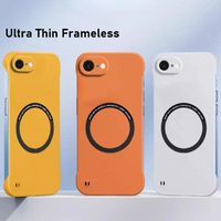 Fashion Candy Color Ultra Thin Frameless Enhanced PC Case for IPhone 17E 17 Pro Max 16 16 15 14 13 for Magsafe Shockproof Cover