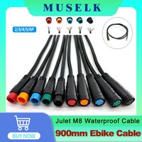 Wasserdichte Julet Elektrokabel 2/3/4/5/6/7-polig – Steckverbinder für E-Bike-Licht, Gashebel, E-Bremse, Display, E-Bike-Teile, Verlängerung