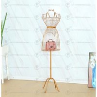 Vintage Wrought Iron Half-Body Form | Window Display for Women's Clothing & Wedding Dresses