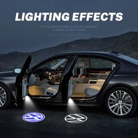 2 For VW Passat B6 B7 B8 B9 Touareg Jetta GTI R Golf 5 6 7 MK6 MK7 LED Car Door Projector Welcome Ghost Shadow Light Accessories
