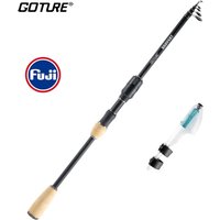 Goture Fuji Guide Ring Telescopic Fishing Rod 1.68m 1.8m Light L/ML Power 30+40T Carbon Fiber Rods Outdoor Telescopic Pole