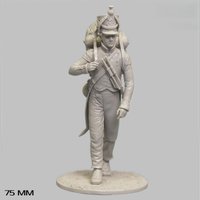 75mm resin unpainted model kit, military theme, French 57th Infantry Regiment drummer unassembled and unpainted GK, 1835