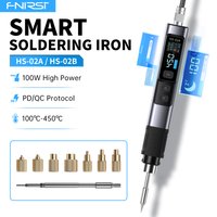 FNIRSI HS-02A Soldering Iron with Brass Thread Nut Insert Kit M2-M8, Internal Heat C245 Tip Set for Plastic Parts and 3D Printin image 4