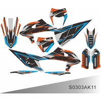 Dla KTM 125 250 300 350 450 500 SX SXF EXC EXCF XCW XCF 2011-2024 Grafika Naklejki Zestaw Naklejki Tło Motocykl