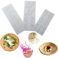 Folding Fan or Ginkgo Leaves or Branches Design Chocolate Chips Silicone Mold Lace Mat Sugar Craft Silicone Pad Cake Decoration