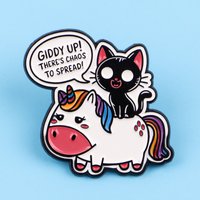 Cute Black Cat Enamel Pins Cartoon Animal Brooches Metal Lapel Pin Badge Backpack Accessories Jewelry Best Friend Gifts