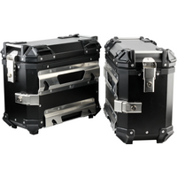 Universal 38L Motorcycle Side Luggage Boxes Case Tool Box Saddlebag Storage Saddle Bag Universal For BMW KTM Suzuki Benelli