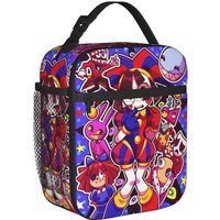 Cartoon Digitals Circus Thermal Insulated Lunch Bags for School Portable Food Container Bags Cooler Thermal Lunch Boxes